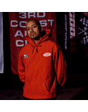 mens pg auto club pullover hoodie "flag" (red) pas cher