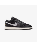 gradeschool jordan 1 low se (black/metallic silver) acheter en ligne