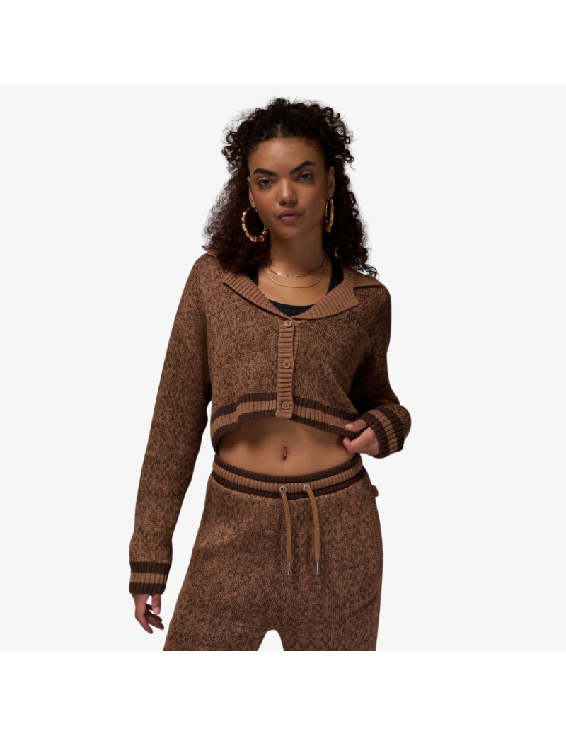 womens jordan knit shirt (brown) pour bénéficier 