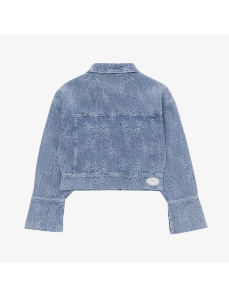 womens honor the gift cropped denim jacket (blue) Découvrez la collection