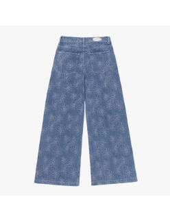 womens honor the gift wide leg flower pant (blue) du meilleur 