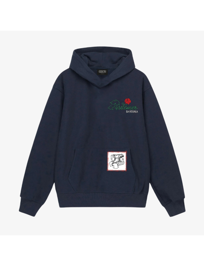 mens pas de mer sartoria hoodie (navy) 2 - 3 jours ouvrés.