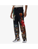 mens jordan printed twill pants (black) brillant des détails fins