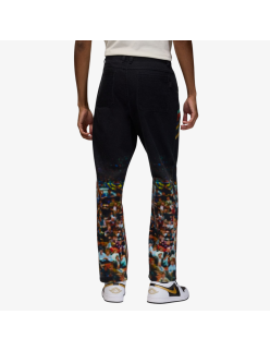 mens jordan printed twill pants (black) brillant des détails fins