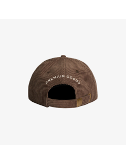 mens premiumgoods. corduroy strap back cap “monogram” (walnut) ouvre sa boutique