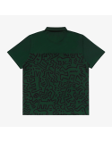 mens malbon x keith haring printed polo (green) meilleur choix