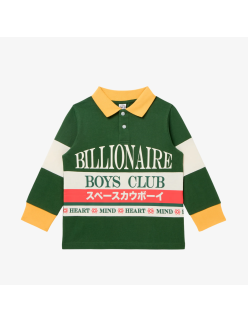 kids billionaire boys club kauboi l/s polo (green/yellow) de l' environnement