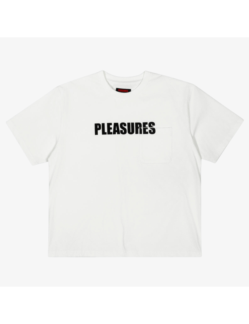 mens pleasures impact pocket heavyweight shirt (white) commande en ligne