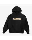 mens pleasures wave quilted hoodie (black) Voir les baskets