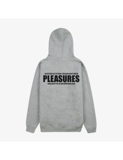 mens pleasures full zip staff hoodie (grey) chez Cornerstreet bien 