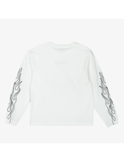 mens pleasures fiery heavyweight l/s (white) Paris Déstockage Promo