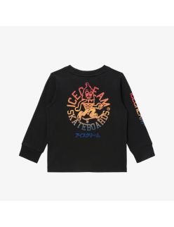 kids ice cream skateboards l/s tee (black) paiement sécurisé