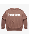 womens premiumgoods. houston. crewneck (hazy pink) rembourrage situé sous