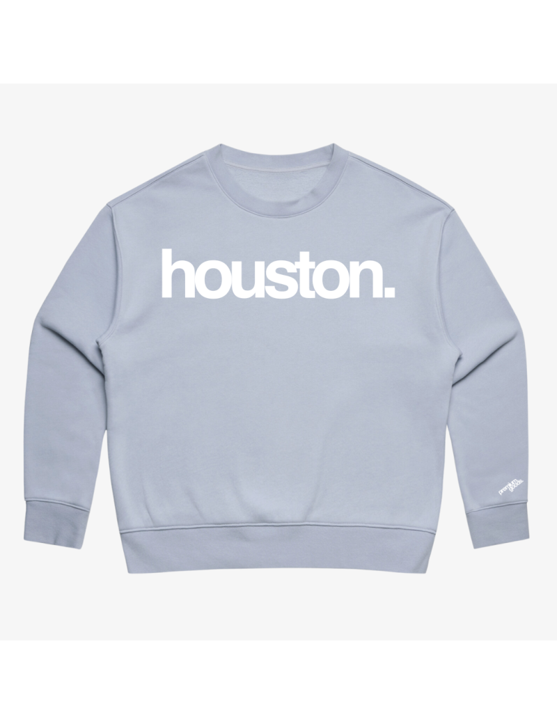 womens premiumgoods. houston. crewneck (powder blue) Les magasins à Paris et en Île-de-France