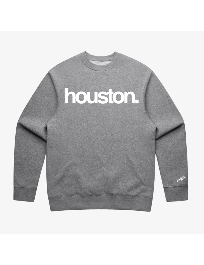 womens premiumgoods. houston. crewneck (heather grey) meilleur choix