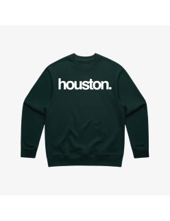 mens premiumgoods. houston. crewneck (pine green) est présent 