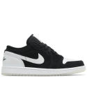 Men’s Nike Air Jordan 1 Low SE ‘Black/Black-Multi Colour-White’ (Diamond) la colonne vertébrale