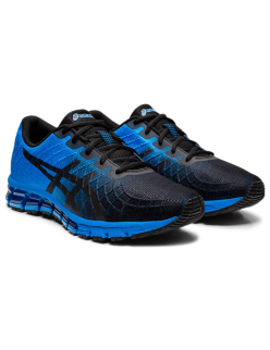 Men's Asics Gel-Quantum 180 4 'Black/Electric Blue' Dans la société mordern